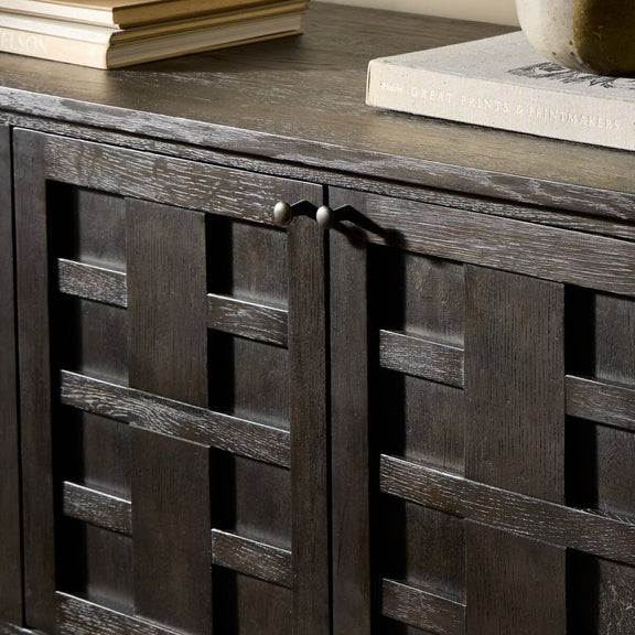 Alessio Media Console - Smoked Black