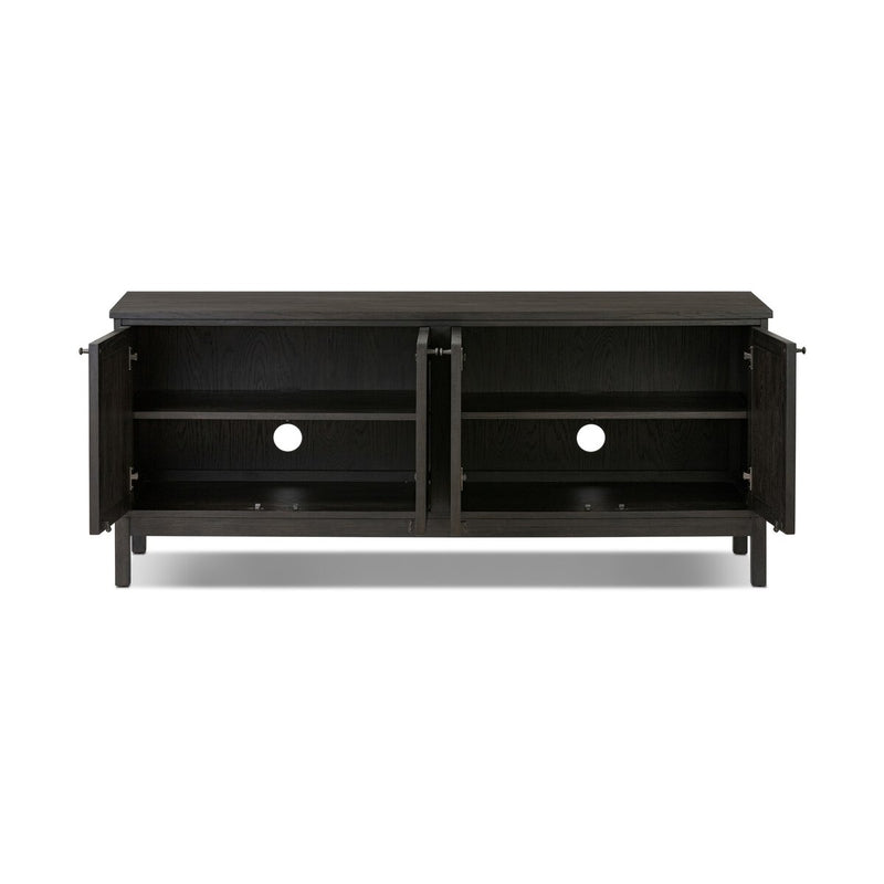 Alessio Media Console - Smoked Black