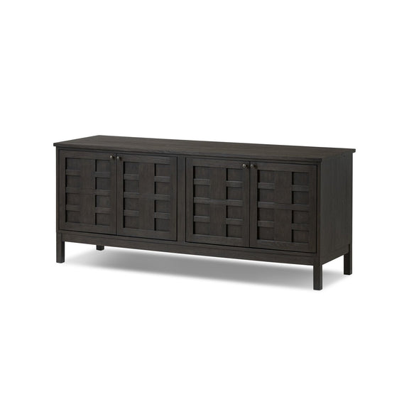 Alessio Media Console - Smoked Black