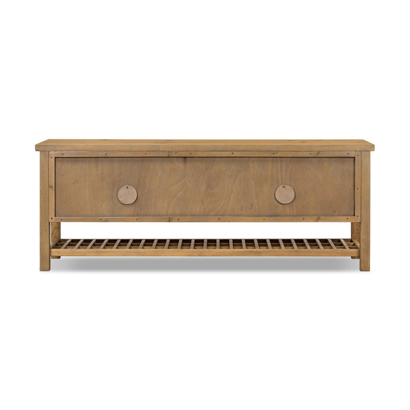 Dalton Media Console - Aged Natural Oak