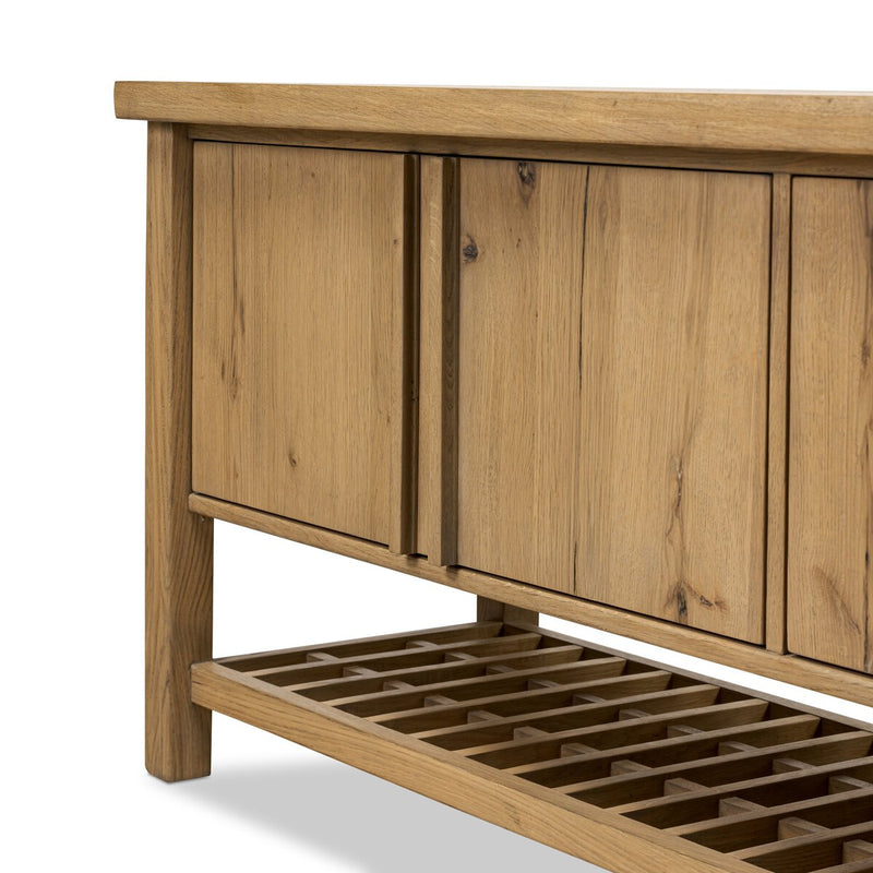 Dalton Media Console - Aged Natural Oak