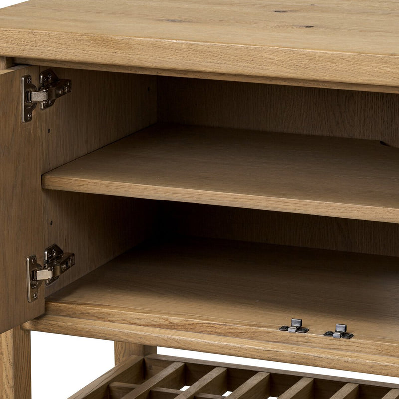 Dalton Media Console - Aged Natural Oak