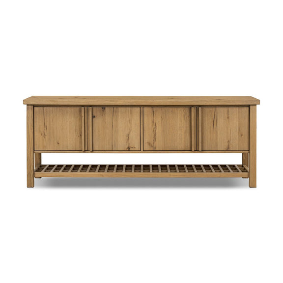 Dalton Media Console - Aged Natural Oak