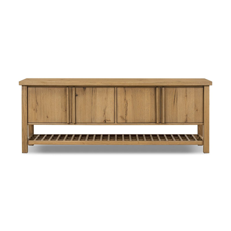Dalton Media Console - Aged Natural Oak