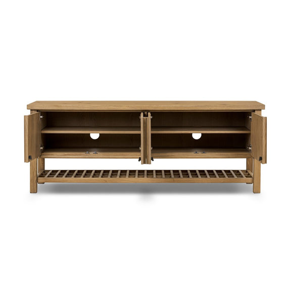 Dalton Media Console - Aged Natural Oak