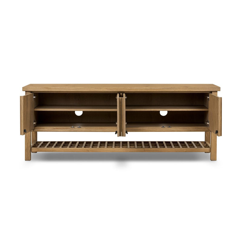 Dalton Media Console - Aged Natural Oak