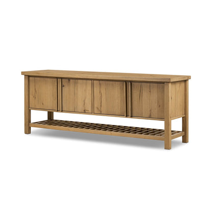 Dalton Media Console - Aged Natural Oak