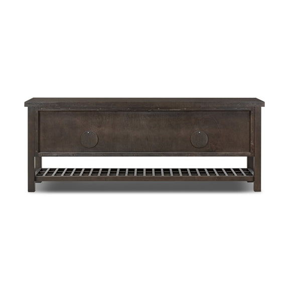 Dalton Media Console - Smoked Black Oak