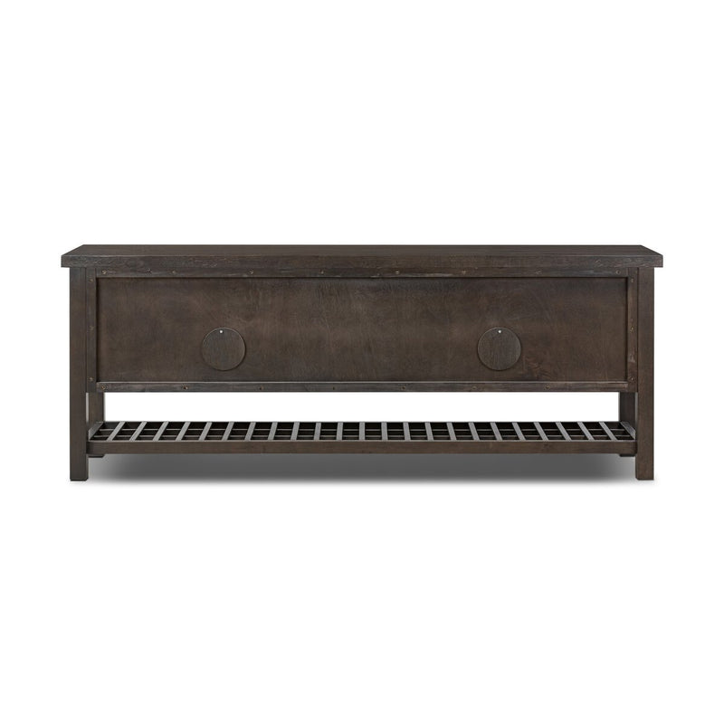 Dalton Media Console - Smoked Black Oak