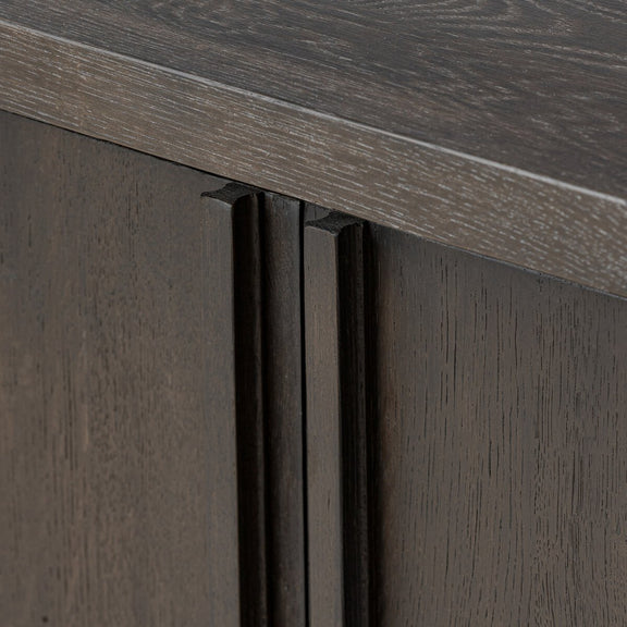 Dalton Media Console - Smoked Black Oak