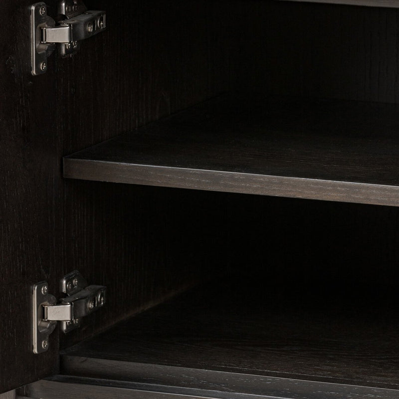 Dalton Media Console - Smoked Black Oak