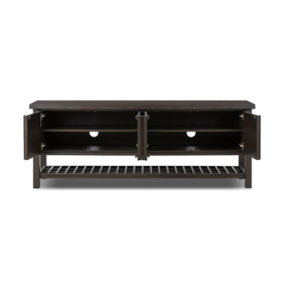 Dalton Media Console - Smoked Black Oak