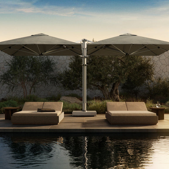 Shadowspec Unity Outdoor Duo Umbrella - Alpine Stone