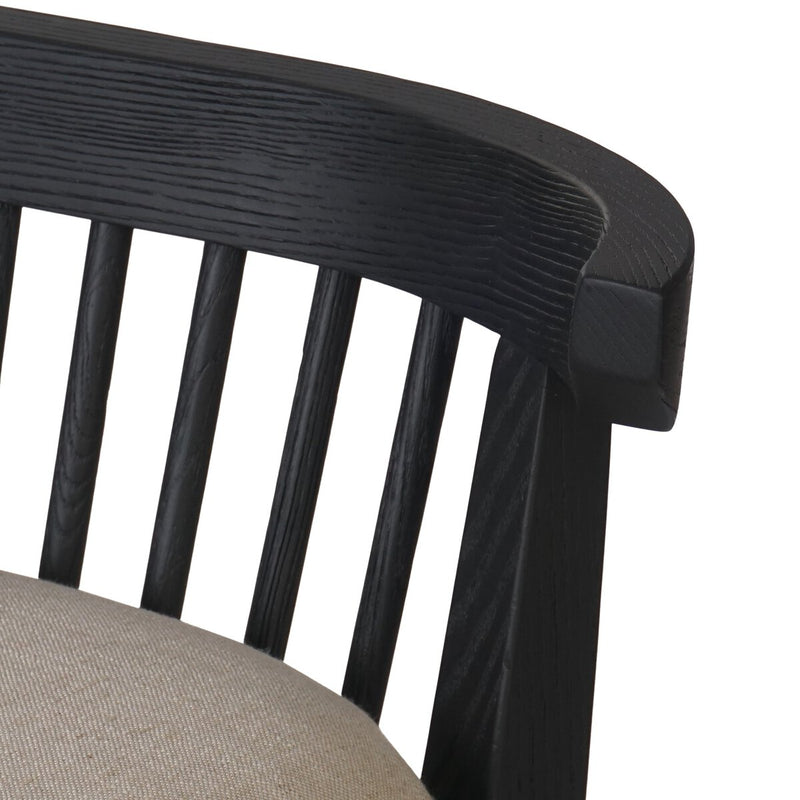 Tullio Counter Stool - Black Ash