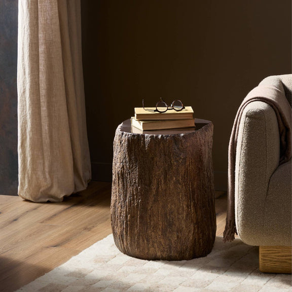 Nemo End Table - Smooth Sandy Concrete