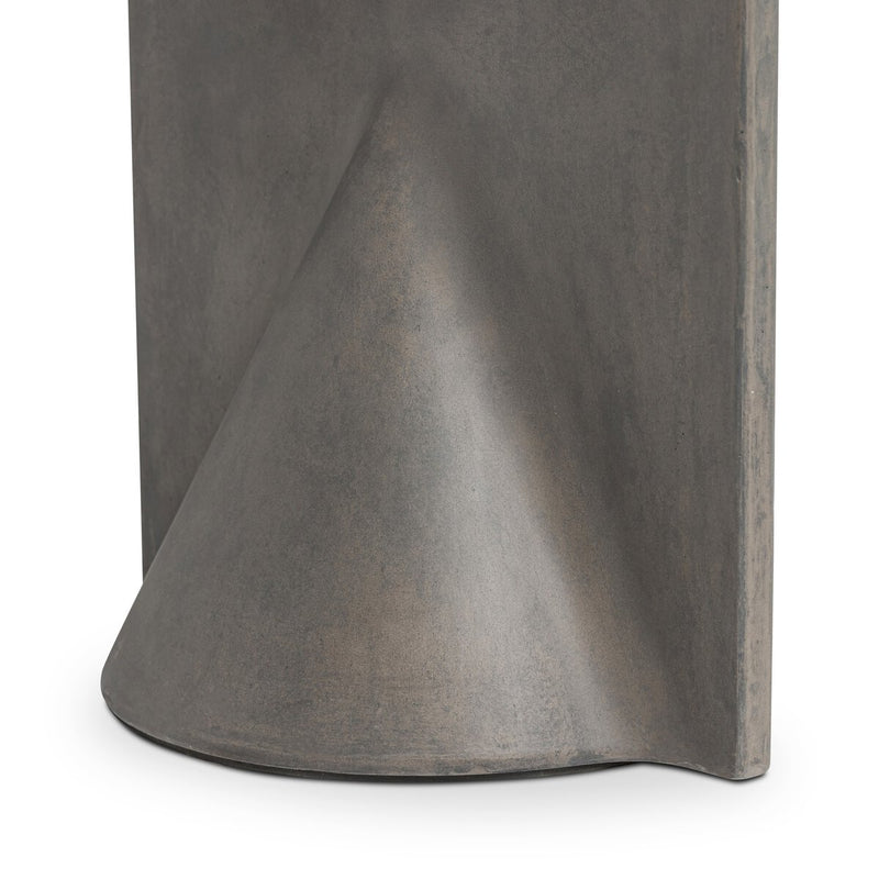 Tomi End Table - Smooth Grey Concrete