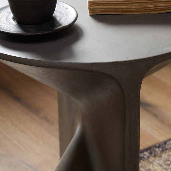 Tomi End Table - Smooth Grey Concrete