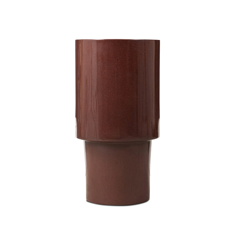 Pinko End Table - Smooth Red Concrete