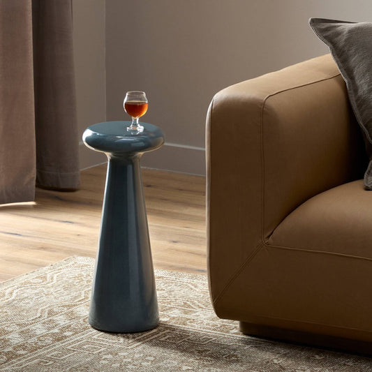 Rochel End Table - Smooth Slate Concrete