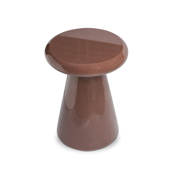 Kika End Table - Smooth Red Concrete