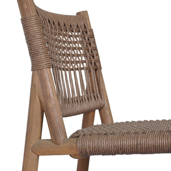 Ashe Outdoor Dining Chair - Tanned Weave