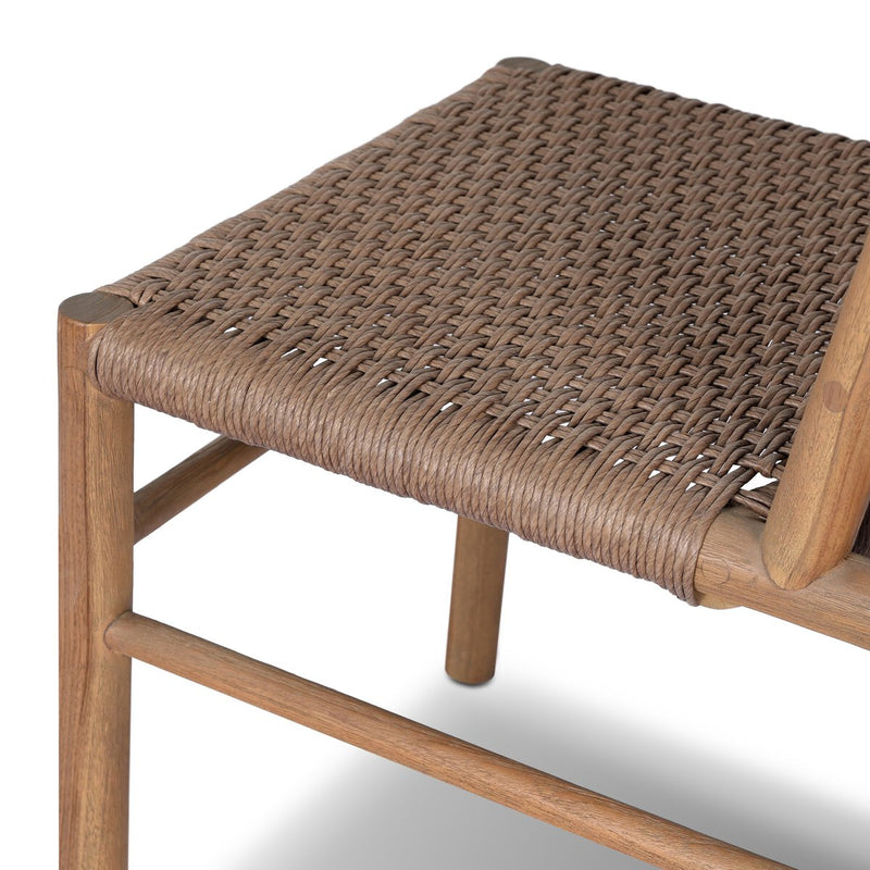 Ashe Outdoor Dining Chair - Tanned Weave
