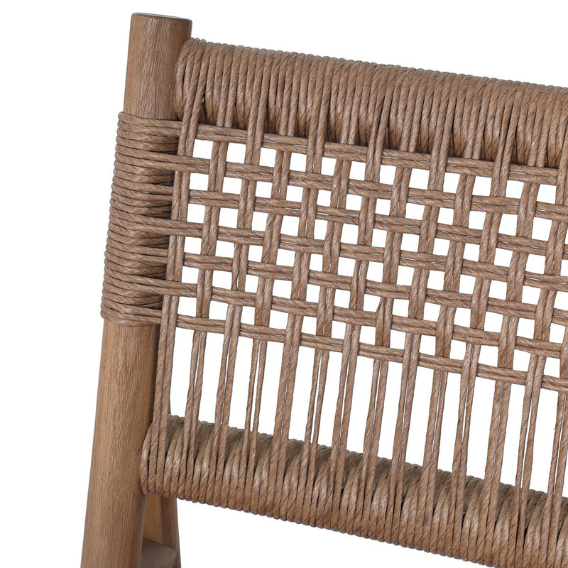Ashe Outdoor Dining Chair - Tanned Weave