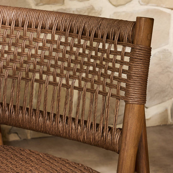 Ashe Outdoor Dining Chair - Tanned Weave