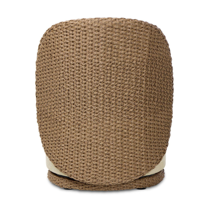 Quaid Outdoor Woven Dining Chair - Alessi Buff