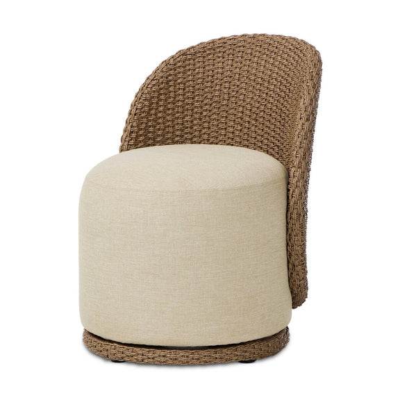 Quaid Outdoor Woven Dining Chair - Alessi Buff