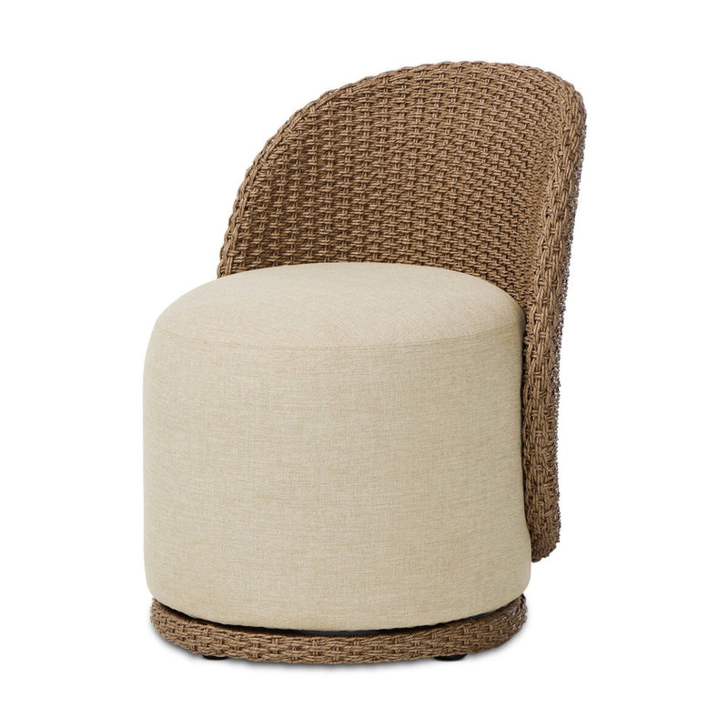 Quaid Outdoor Woven Dining Chair - Alessi Buff