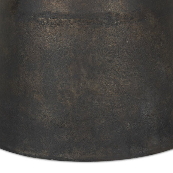 Brixton Outdoor Round Dining Table 42" - Distressed Bronze