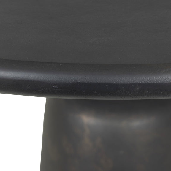 Brixton Outdoor Round Dining Table 42" - Distressed Bronze