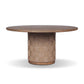 Brandt Outdoor Round Dining Table 60" - Stained Toasted Brown
