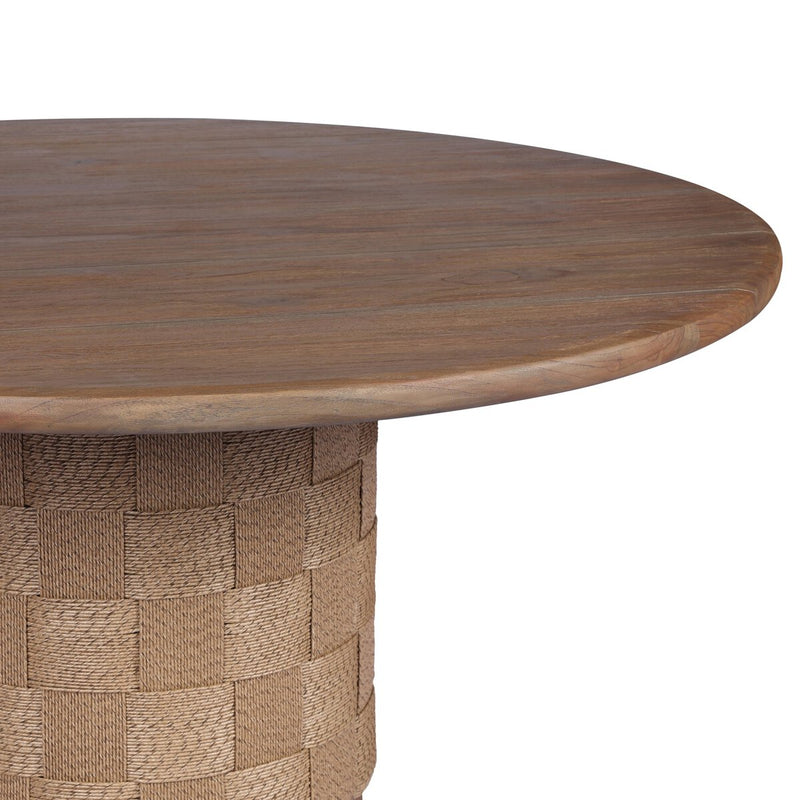 Brandt Outdoor Round Dining Table 60" - Stained Toasted Brown