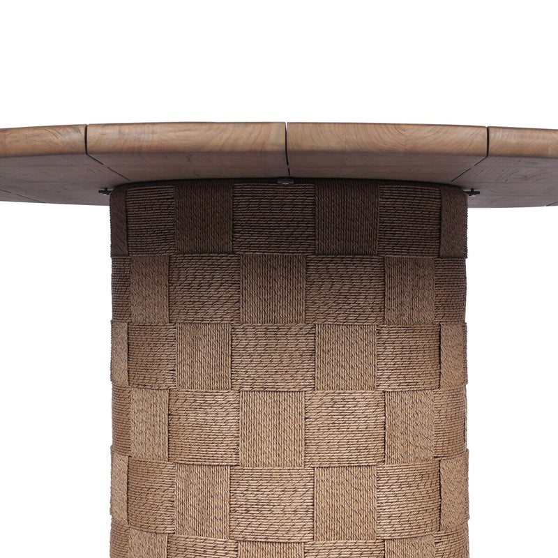 Brandt Outdoor Round Dining Table 60" - Stained Toasted Brown
