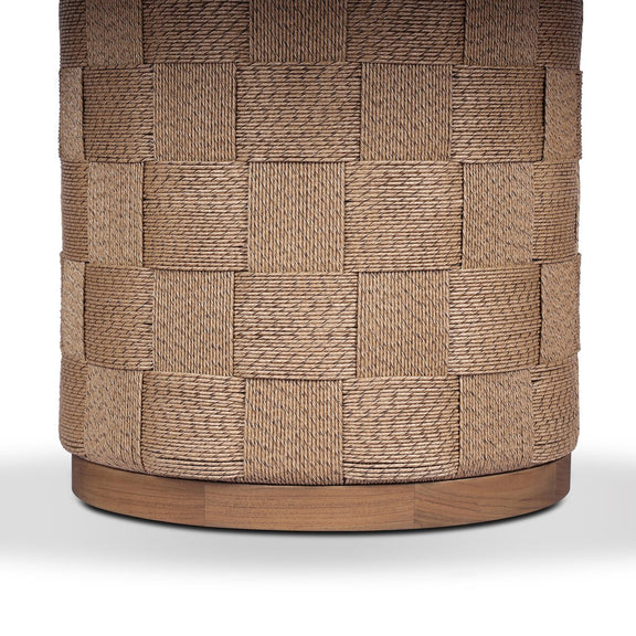 Brandt Outdoor Round Dining Table 60" - Stained Toasted Brown