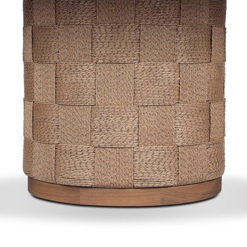 Brandt Outdoor Round Dining Table 60" - Stained Toasted Brown