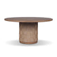 Brandt Outdoor Round Dining Table 60" - Stained Toasted Brown