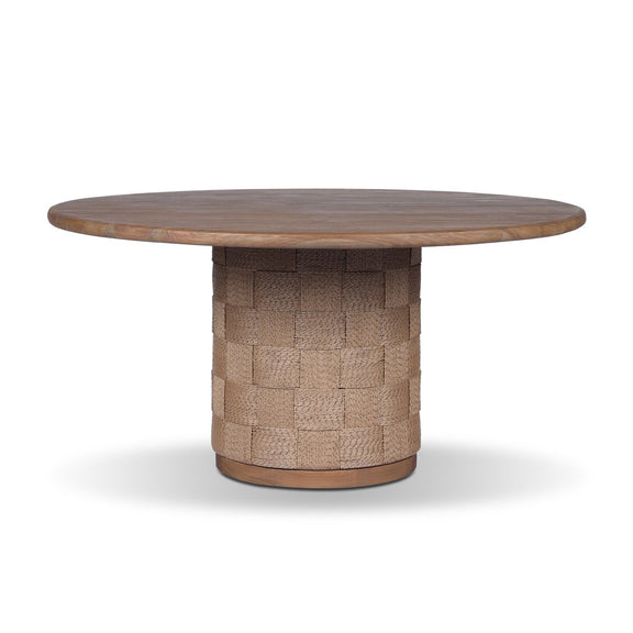 Brandt Outdoor Round Dining Table 60" - Stained Toasted Brown