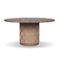 Brandt Outdoor Round Dining Table 60" - Stained Toasted Brown