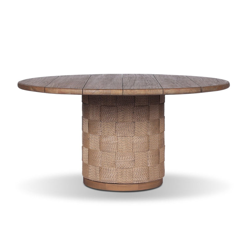 Brandt Outdoor Round Dining Table 60" - Stained Toasted Brown