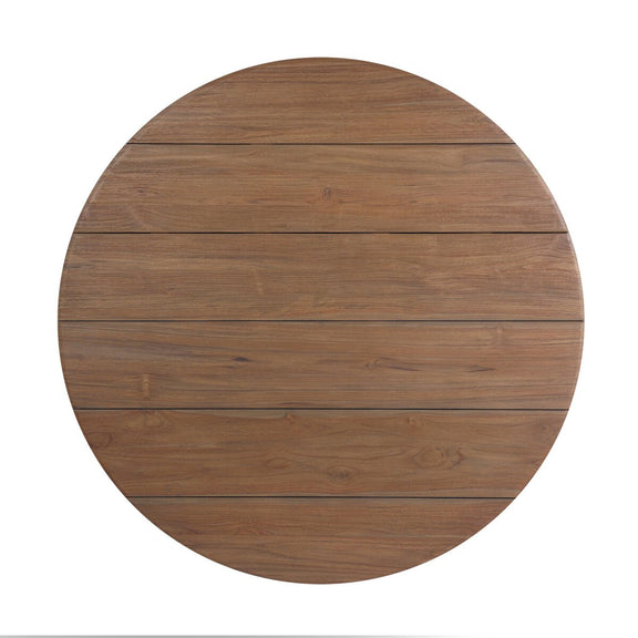 Brandt Outdoor Round Dining Table 60" - Stained Toasted Brown