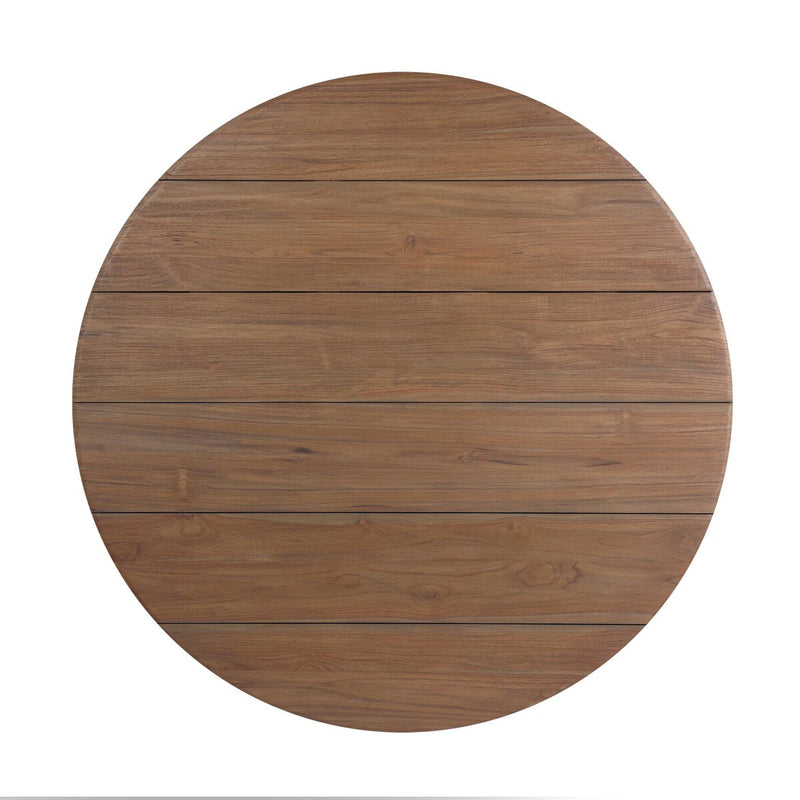 Brandt Outdoor Round Dining Table 60" - Stained Toasted Brown