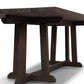 Indie Outdoor Dining Table - Stained Saddle Brown Fsc