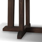 Indie Outdoor Dining Table - Stained Saddle Brown Fsc