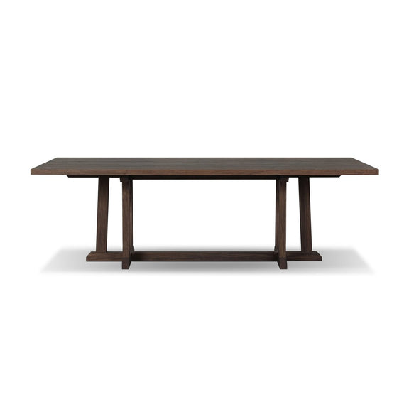 Indie Outdoor Dining Table - Stained Saddle Brown Fsc