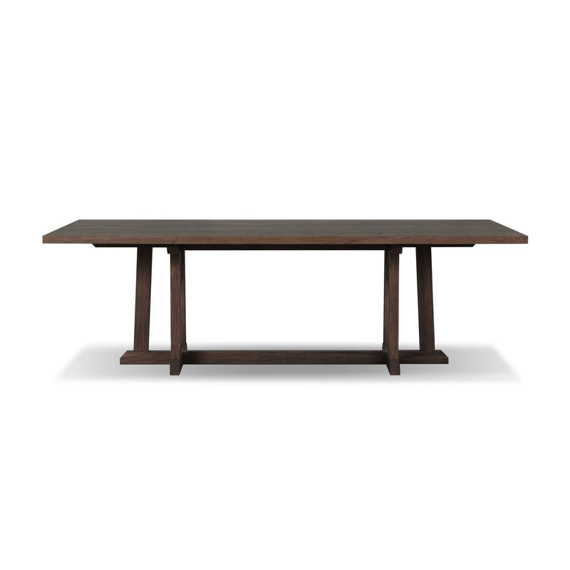Indie Outdoor Dining Table - Stained Saddle Brown Fsc