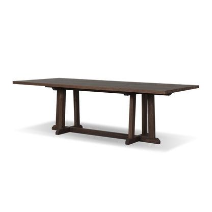 Indie Outdoor Dining Table - Stained Saddle Brown Fsc
