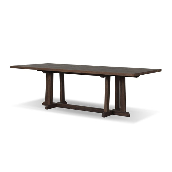 Indie Outdoor Dining Table - Stained Saddle Brown Fsc